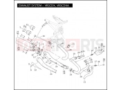 Harley-Davidson 2008 VRSC VRSCD NIGHT ROD  - VRSCD 105 EXHAUST SYSTEM - VRSCDX, VRSCDXA