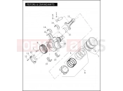 PISTONS & CRANKSHAFTS - Harley-Davidson VRSCDXA NIGHT ROD SPECIAL W/ABS - VRSCDXA 105 2008