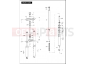 FRONT FORK - Harley-Davidson VRSCDA NIGHT ROD W/ABS - VRSCDA 105 2008