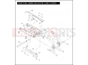 REAR FORK, DEBRIS DEFLECTOR, & BELT GUARD - Harley-Davidson VRSCDA NIGHT ROD W/ABS - VRSCDA 105 2008