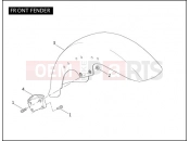 FRONT FENDER - Harley-Davidson CVO ROAD KING - FLHRSE3 2007