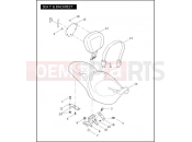 SEAT & BACKREST - Harley-Davidson CVO ROAD KING - FLHRSE3 2007
