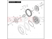 Harley-Davidson 2007 DYNA DYNA STREET BOB  - FXDB REAR WHEEL - LACED
