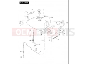 Harley-Davidson 2007 SOFTAIL NIGHT TRAIN  - FXSTB FUEL TANK