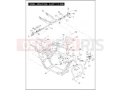 FRAME, REAR FORK & JIFFY STAND - Harley-Davidson ROAD KING CLASSIC - FLHRC 2007
