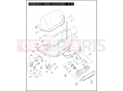 Harley-Davidson 2007 TOURING ELECTRA GLIDE STANDARD  - FLHT WINDSHIELD, FAIRING & HEADLAMPS - FLTR