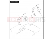 Harley-Davidson 2007 VRSC VRSCD NIGHT ROD  - VRSCD 105 FRONT FENDER