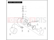Harley-Davidson 2007 VRSC VRSCX SCREAMIN' EAGLE V-ROD  - VRSCX FRONT TURN SIGNALS
