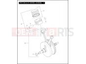 Harley-Davidson 2006 CVO/CUSTOM CVO FAT BOY  - FLSTFSE2 PISTONS & FLYWHEEL ASSEMBLY