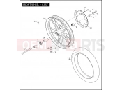 HARLEY-DAVIDSON DYNA 35TH ANV SUPER GLIDE  - FXD35 FRONT WHEEL - CAST