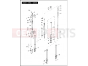 Harley-Davidson 2006 VRSC VRSCA V-ROD  - VRSCA FRONT FORK - VRSCR