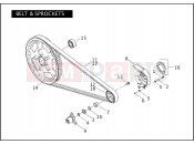 BELT & SPROCKETS - Harley-Davidson CVO V-ROD - VRSCSE 2005