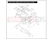 Harley-Davidson 2005 DYNA DYNA SUPER GLIDE CUSTOM  - FXDC REAR FORK, DEBRIS DEFLECTOR & BELT GUARD