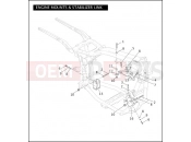 HARLEY-DAVIDSON DYNA SUPER GLIDE CUSTOM  - FXDCI ENGINE MOUNTS & STABILIZER LINK