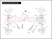 HARLEY-DAVIDSON DYNA SUPER GLIDE CUSTOM  - FXDCI HANDLEBAR SWITCHES