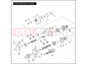 HARLEY-DAVIDSON DYNA SUPER GLIDE CUSTOM  - FXDCI TRANSMISSION GEARS