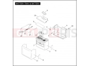Harley-Davidson 2005 DYNA DYNA SUPER GLIDE  - FXDI BATTERY TRAY & BATTERY