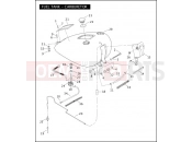 Harley-Davidson 2005 SOFTAIL NIGHT TRAIN  - FXSTB FUEL TANK - CARBURETOR