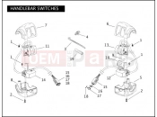 Harley-Davidson 2005 SOFTAIL SOFTAIL DEUCE  - FXSTD HANDLEBAR SWITCHES