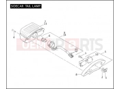 SIDECAR TAIL LAMP - Harley-Davidson ROAD KING CUSTOM - FLHRSI 2005