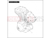 Harley-Davidson 2005 TOURING ELECTRA GLIDE STANDARD  - FLHT ENGINE ASSEMBLY - TWIN CAM 88â¢
