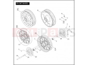 Harley-Davidson 2005 TOURING ELECTRA GLIDE CLASSIC  - FLHTC FRONT WHEEL