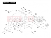 Harley-Davidson 2005 TOURING ULTRA CLASSIC  - FLHTCUI SIDECAR FENDER