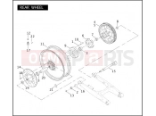 Harley-Davidson 2005 VRSC VRSCA V-ROD 98  - VRSCA 98 REAR WHEEL