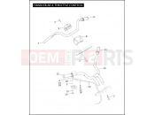 Harley-Davidson 2005 VRSC VRSCB V-ROD  - VRSCB HANDLEBAR & THROTTLE CONTROL