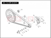Harley-Davidson 2005 VRSC VRSCB V-ROD 98  - VRSCB 98 BELT & SPROCKETS