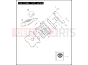 Harley-Davidson 2005 VRSC VRSCB V-ROD 98  - VRSCB 98 CAM COVERS - FRONT SHOWN