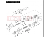 Harley-Davidson 2004 DYNA DYNA WIDE GLIDE  - FXDWGI TRANSMISSION GEARS