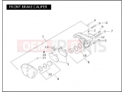 HARLEY-DAVIDSON ELECTRA GLIDE CLASSIC  - FLHTCI FRONT BRAKE CALIPER
