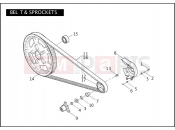 Harley-Davidson 2004 VRSC VRSCB V-ROD  - VRSCB BELT & SPROCKETS