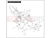 Harley-Davidson 2004 VRSC VRSCB V-ROD 98  - VRSCB 98 FRAME & JIFFY STAND