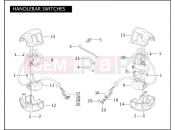 Harley-Davidson 2004 VRSC VRSCB V-ROD 98  - VRSCB 98 HANDLEBAR SWITCHES