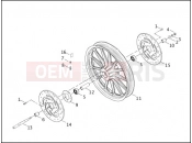 FRONT WHEEL - CAST - Harley-Davidson DYNA SUPER GLIDE SPORT - FXDX 2003