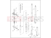 FRONT FORK - FXDX & FXDXT - Harley-Davidson DYNA SUPER GLIDE T-SPORT - FXDXT 2003