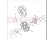 HARLEY-DAVIDSON ELECTRA GLIDE CLASSIC  - FLHTCI REAR WHEEL