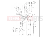 FRONT FORK (1 OF 2) - Harley-Davidson CVO DYNA WIDE GLIDE - FXDWG3 2002