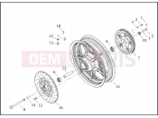 REAR WHEEL - CAST - Harley-Davidson CVO DYNA WIDE GLIDE - FXDWG3 2002