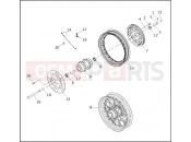 Harley-Davidson 2002 DYNA DYNA WIDE GLIDE  - FXDWG REAR WHEEL - LACED
