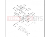 REAR FORK, DEBRIS DEFLECTOR & BELT GUARD - Harley-Davidson DYNA SUPER GLIDE SPORT - FXDX 2002