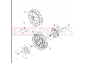 REAR WHEEL - Harley-Davidson FLHT/I SIDECAR - SIDECAR FOR FLHT/I 2002
