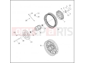 Harley-Davidson 2000 DYNA DYNA WIDE GLIDE  - FXDWG REAR WHEEL - LACED