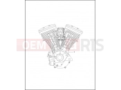 ENGINE ASSEMBLY - COMPLETE - Harley-Davidson CVO DYNA SUPER GLIDE - FXR2 1999