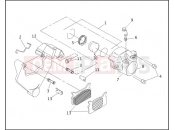 REAR BRAKE CALIPER - Harley-Davidson CVO DYNA SUPER GLIDE - FXR2 1999
