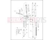 FRONT FORK - FXDWG - Harley-Davidson DYNA LOW RIDER - FXDL 1999