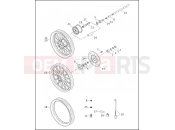 FRONT WHEEL - Harley-Davidson DYNA LOW RIDER - FXDL 1999