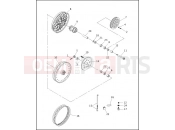Harley-Davidson 1999 SOFTAIL NIGHT TRAIN  - FXSTB REAR WHEEL